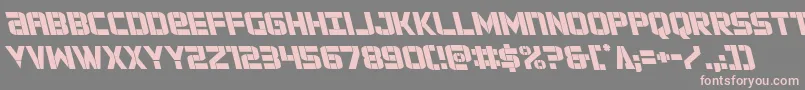 フォントforcecommanderleft – 灰色の背景にピンクのフォント