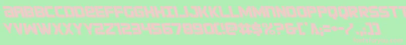 forcecommanderleft Font – Pink Fonts on Green Background