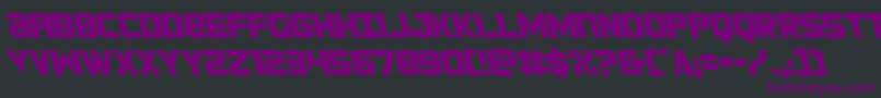 forcecommanderleft Font – Purple Fonts on Black Background