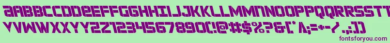 forcecommanderleft Font – Purple Fonts on Green Background