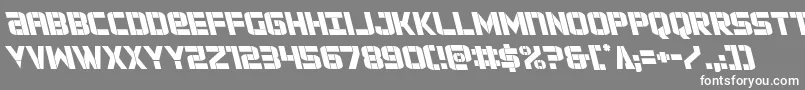 Шрифт forcecommanderleft – белые шрифты на сером фоне