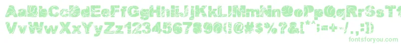 Forced Flowers Font – Green Fonts