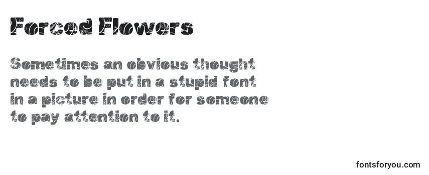 Forced Flowers Font