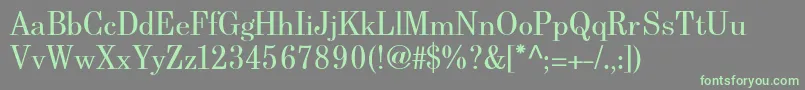 BerenisadfproRegular Font – Green Fonts on Gray Background