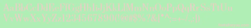 BerenisadfproRegular Font – Pink Fonts on Green Background