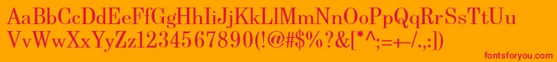 BerenisadfproRegular Font – Red Fonts on Orange Background