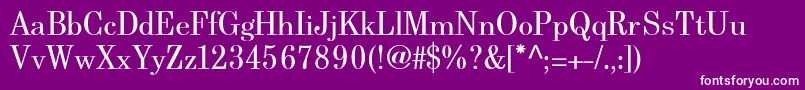 BerenisadfproRegular Font – White Fonts on Purple Background