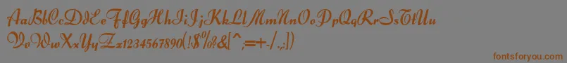 En savoir plus sur la police Forelle Police Forelle – polices brunes sur fond gris
