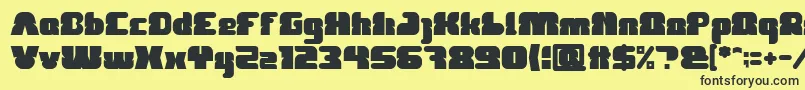 FOREST JUMP Bold Font – Black Fonts on Yellow Background