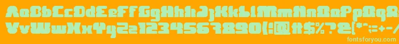 FOREST JUMP Bold Font – Green Fonts on Orange Background