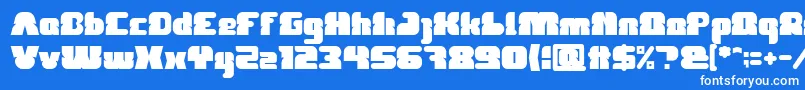 FOREST JUMP Bold Font – White Fonts on Blue Background