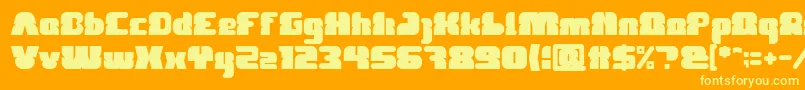 FOREST JUMP Bold Font – Yellow Fonts on Orange Background