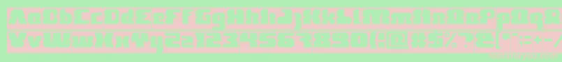 FOREST JUMP Inverse Font – Pink Fonts on Green Background