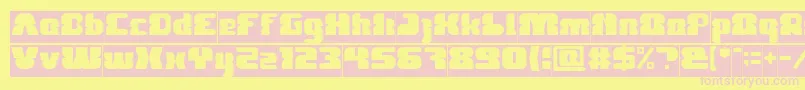 FOREST JUMP Inverse Font – Pink Fonts on Yellow Background