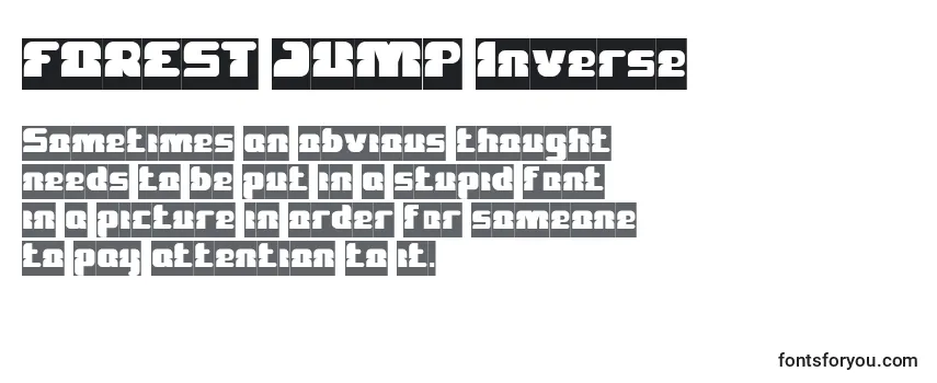 FOREST JUMP Inverse Font