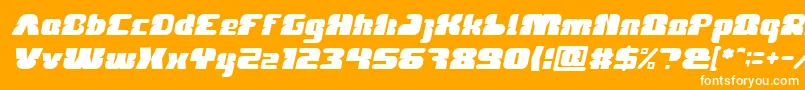 FOREST JUMP Italic Font – White Fonts on Orange Background