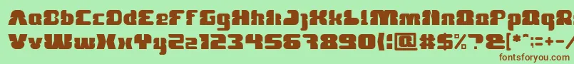 FOREST JUMP Light Font – Brown Fonts on Green Background