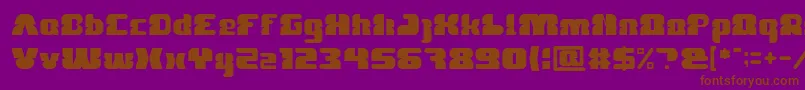 FOREST JUMP Light Font – Brown Fonts on Purple Background