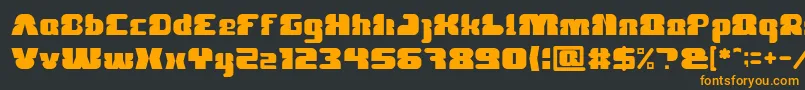 FOREST JUMP Light Font – Orange Fonts on Black Background