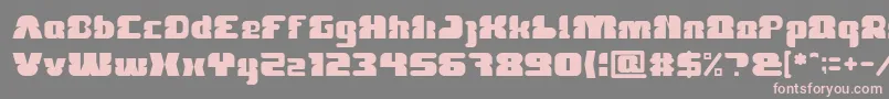 FOREST JUMP Light Font – Pink Fonts on Gray Background