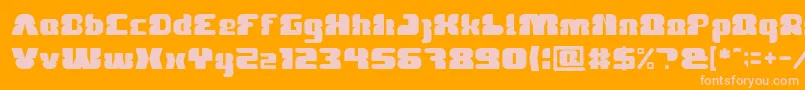 FOREST JUMP Light Font – Pink Fonts on Orange Background