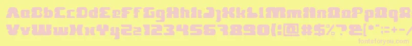FOREST JUMP Light Font – Pink Fonts on Yellow Background