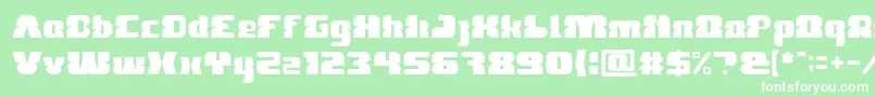 FOREST JUMP Light Font – White Fonts on Green Background