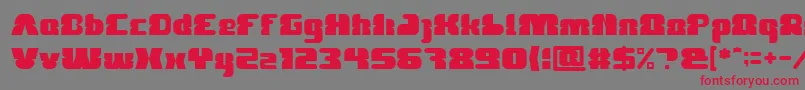 FOREST JUMP Font – Red Fonts on Gray Background