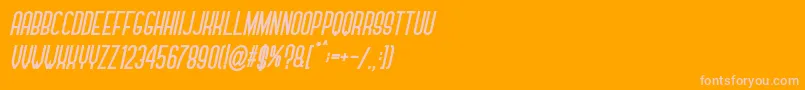 Forever Together Sans Bold Italic Font – Pink Fonts on Orange Background