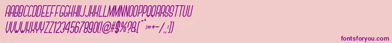 Forever Together Sans Italic-Schriftart – Violette Schriften auf rosa Hintergrund