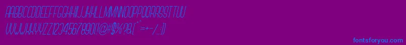 fuente Forever Together Sans Light Italic – Fuentes Azules Sobre Fondo Morado