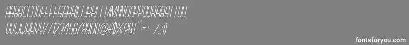 フォントForever Together Sans Light Italic – 灰色の背景に白い文字