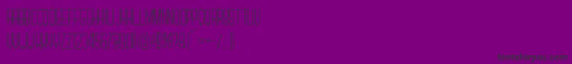 Forever Together Sans Light-fontti – mustat fontit violetilla taustalla
