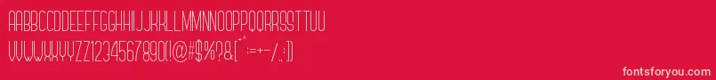 Forever Together Sans Light Font – Pink Fonts on Red Background