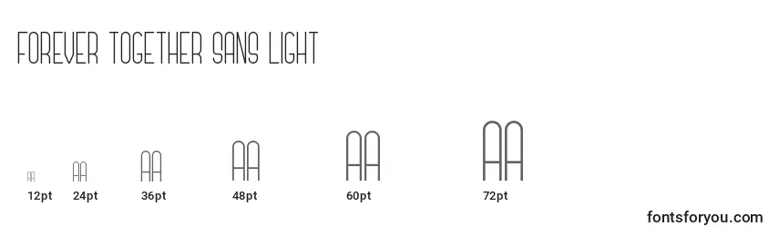 Forever Together Sans Light Font Sizes