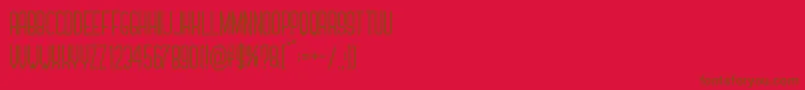 Forever Together Sans Font – Brown Fonts on Red Background