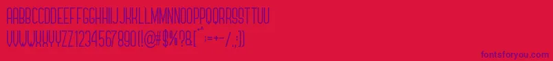 Forever Together Sans Font – Purple Fonts on Red Background