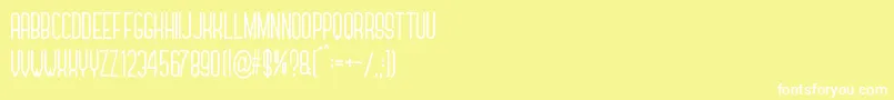 Forever Together Sans Font – White Fonts on Yellow Background