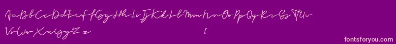 Forever Font – Pink Fonts on Purple Background