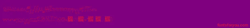 ForgivableSin Font – Red Fonts on Purple Background