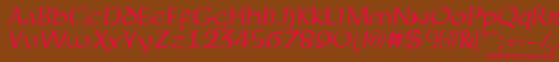 forgotten uncial Font – Red Fonts on Brown Background