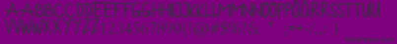 FORGOTTEN Font – Black Fonts on Purple Background