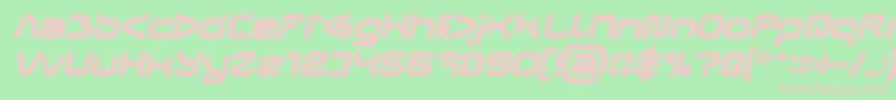 フォントFORMAL ART Bold Italic – 緑の背景にピンクのフォント