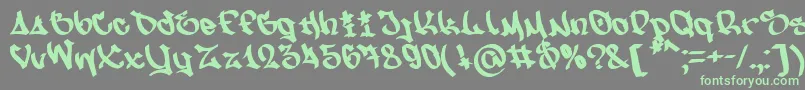 fuente NfsMw – Fuentes Verdes Sobre Fondo Gris