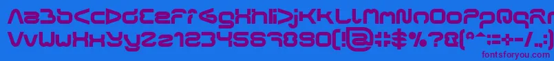 FORMAL ART Bold Font – Purple Fonts on Blue Background