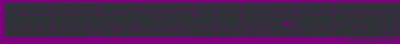 FORMAL ART Hollow Inverse-Schriftart – Schwarze Schriften auf violettem Hintergrund