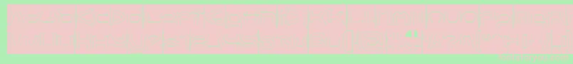 Fonte FORMAL ART Hollow Inverse – fontes rosa em um fundo verde