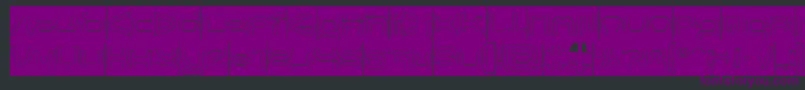 FORMAL ART Hollow Inverse-fontti – violetit fontit mustalla taustalla