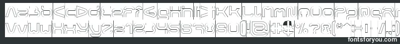 Шрифт FORMAL ART Hollow Inverse – белые шрифты