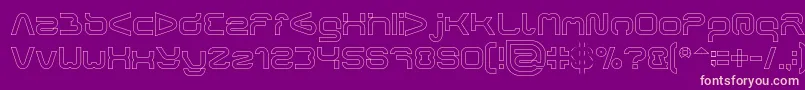 FORMAL ART Hollow Font – Pink Fonts on Purple Background